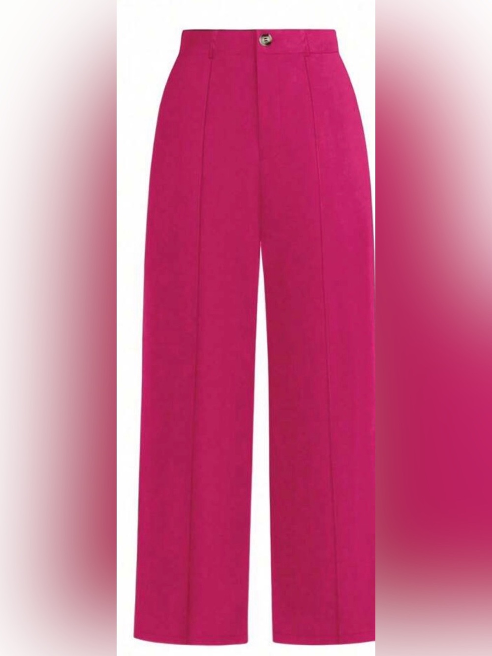 High waist, wide leg, stretch band waist, functional front pockets & belt loops